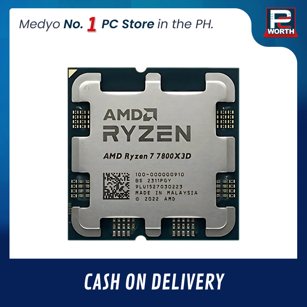 ★AMD CPU Ryzen 7 7800X3D, without Cooler New AMD Ryzen 7 7800X3D 8-Core 16-Thread 120W AMD Radeon