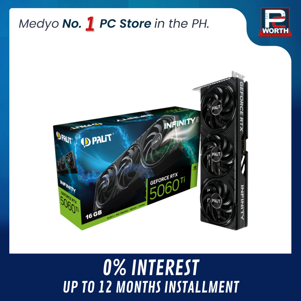 GEFORCE RTX 5060 TI PALIT INFINITY 3 16GB GDDR7 BLACK TRIPLE