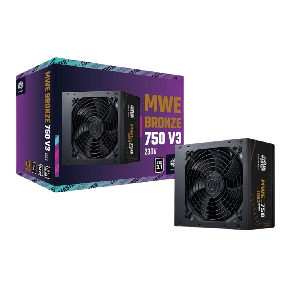 COOLER MASTER MWE V3 750W 80+ BRONZE ATX NON MODULAR PC Worth