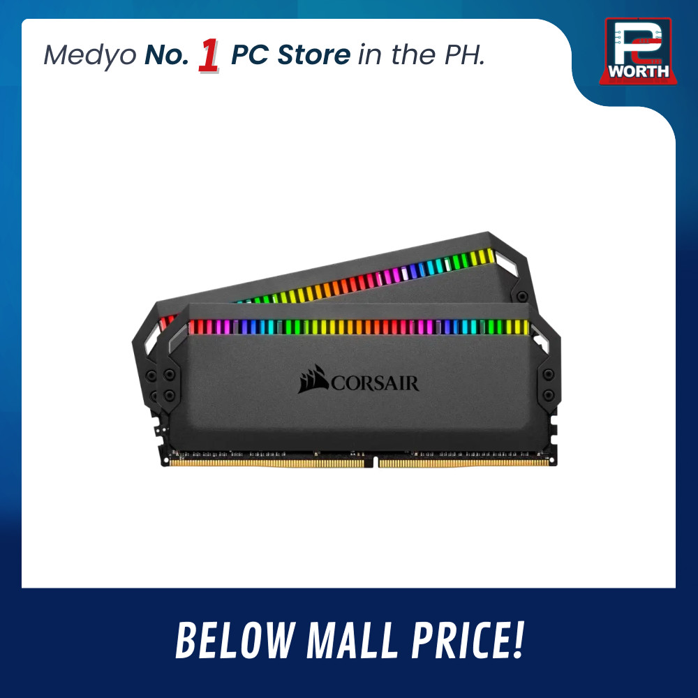 CORSAIR DOMINATOR PLATINUM RGB 16GBX2=32GB 3200MHZ DDR4 BLACK PC