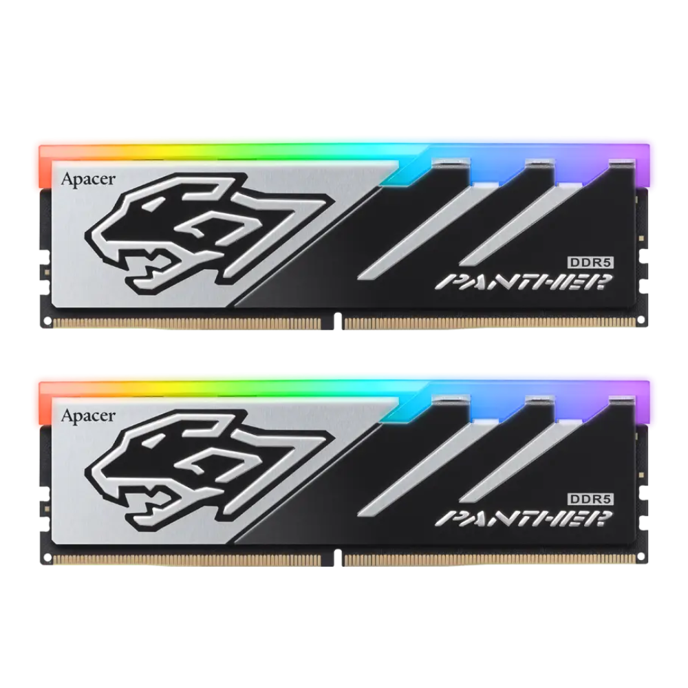APACER PANTHER RGB BLACK 16GBX2=32GB DDR5 6000MHZ CL40 XMP