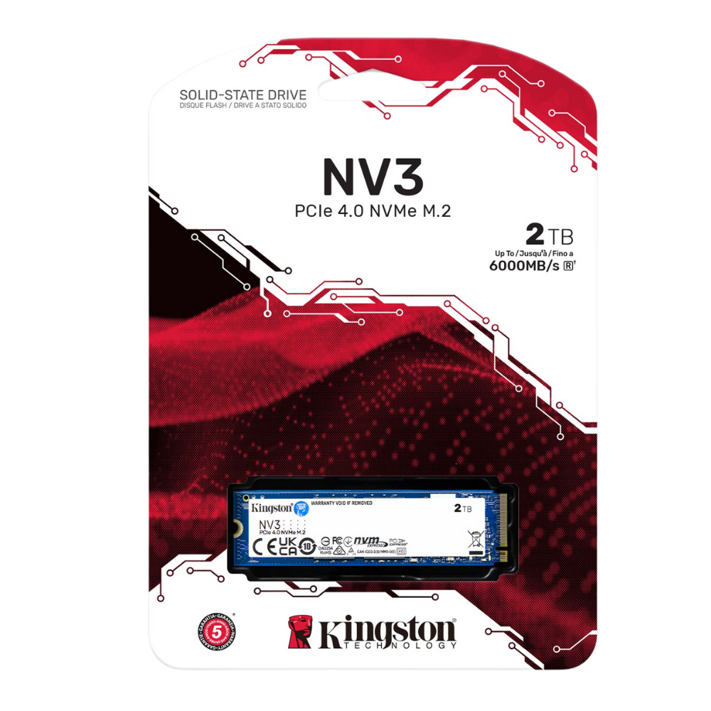 内蔵型SSD Kingston NV3 2TB SSD PCIe 4.0 NVMe M.2 Amazon.com: Kingston NV3 2TB M.2 2280 NVMe SSD | PCIe 4.0 Gen 4x4